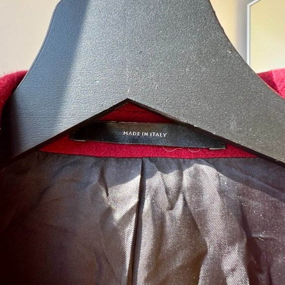 Women's Slim Red Wool-Cashmere Coat - Paul Smith | US 4 Small | Made in Italy - Picture 7 of 15